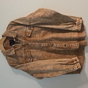 Mineral Wash Oversized Shacket